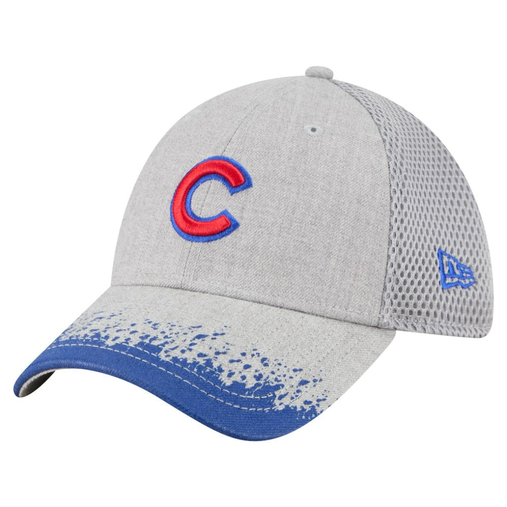 Chicago Cubs New Era Visor Paint Splatter 39THIRTY Flex Hat - MLB
