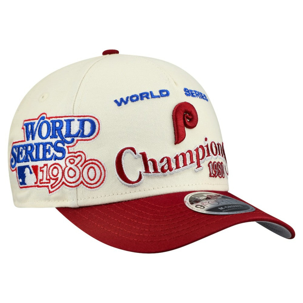 Philadelphia Phillies New Era World Series 9FORTY M-Crown A-Frame Adjustable Hat - MLB
