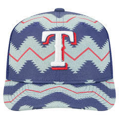Texas Rangers New Era Aztec Denim 9SEVENTY Adjustable Hat - MLB