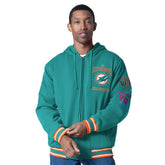 Miami Dolphins G-III Sports by Carl Banks Power Forward Commemorative Full-Zip Hooded Jacket Aqua | NFL