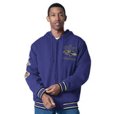 Baltimore Ravens G-III Sports by Carl Banks Power Forward Commemorative Full-Zip Hooded Jacket Purple | NFL