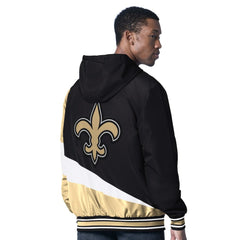 New Orleans Saints G-III Sports by Carl Banks Dual Threat Reversable Full-Zip Hooded Jacket Black/Charcoal | NFL