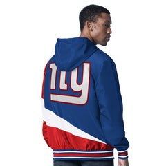 New York Giants G-III Sports by Carl Banks Dual Threat Reversable Full-Zip Hooded Jacket Royal/Charcoal | NFL