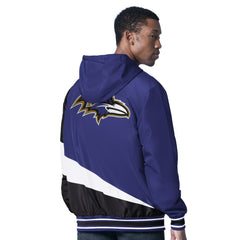 Baltimore Ravens G-III Sports by Carl Banks Dual Threat Reversable Full-Zip Hooded Jacket Purple/Charcoal | NFL
