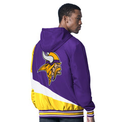 Minnesota Vikings G-III Sports by Carl Banks Dual Threat Reversable Full-Zip Hooded Jacket Purple/Charcoal | NFL