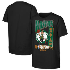 Boston Celtics Youth 2025 NBA Playoffs Hype T-Shirt Black - NBA