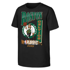 Boston Celtics Youth 2025 NBA Playoffs Hype T-Shirt Black - NBA