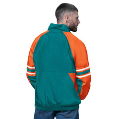 Miami Dolphins Starter Vintage Logo Prospect Half-Zip Pullover Aqua | NFL