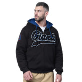 New York Giants Starter Big Shot Full-Zip Double Hoodie Black | NFL
