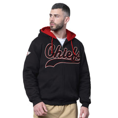 Kansas City Chiefs Starter Big Shot Full-Zip Double Hoodie Black | NFL