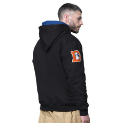 Denver Broncos Starter Big Shot Throwback Full-Zip Double Hoodie Black | NFL