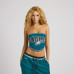 Philadelphia Eagles Off Season x NFL Women's Fleece Corset Dark Green | NFL