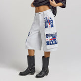 Buffalo Bills Off Season x NFL Women's Fleece Cargo Shorts Heather Gray | NFL