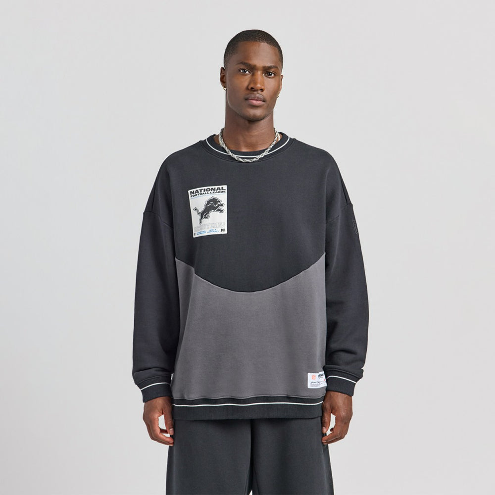 Detroit Lions Off Season x NFL Unisex Fleece Sweatshirt Black | NFL