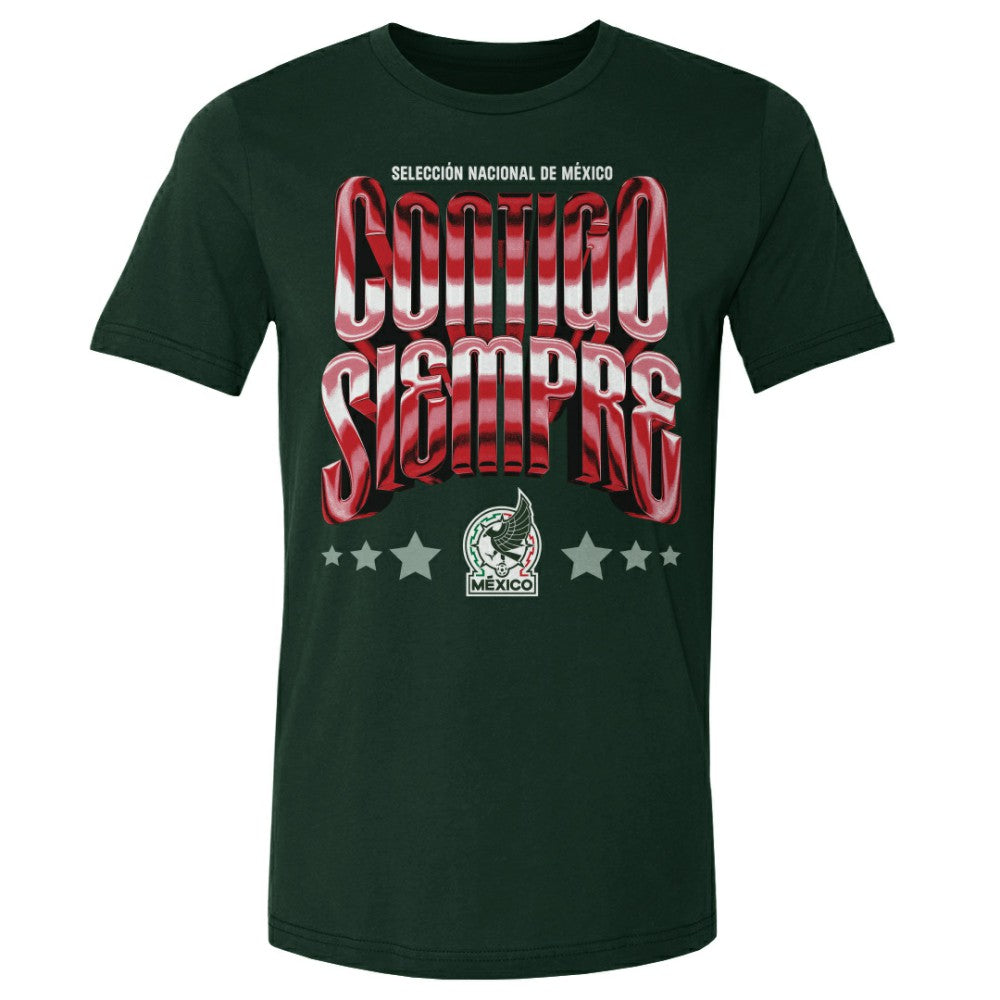 Mexico National Team 500 Level Contigo Siempre Vintage T-Shirt Forest Green - FIFA World CUP