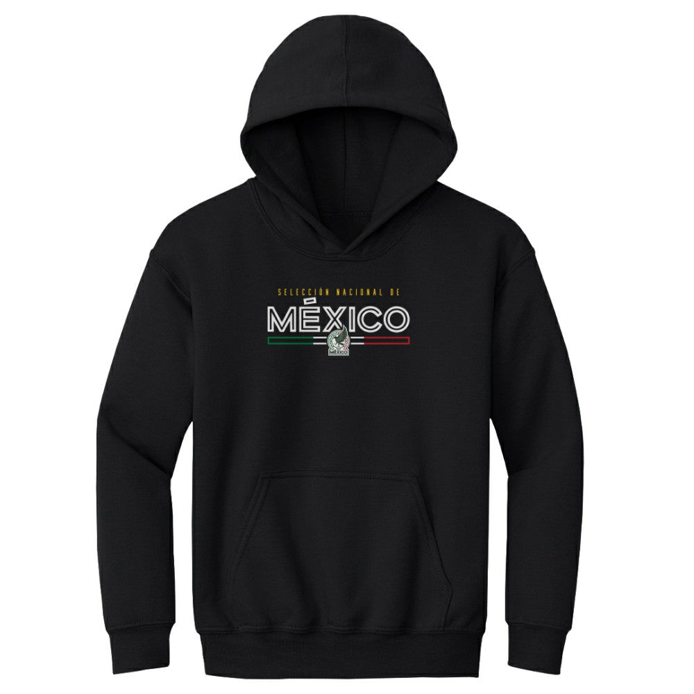 Mexico National Team 500 Level Youth Inline Pullover Hoodie Black - FIFA World CUP