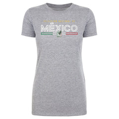 Mexico National Team 500 Level Women's Inline T-Shirt Heather Gray - FIFA World CUP