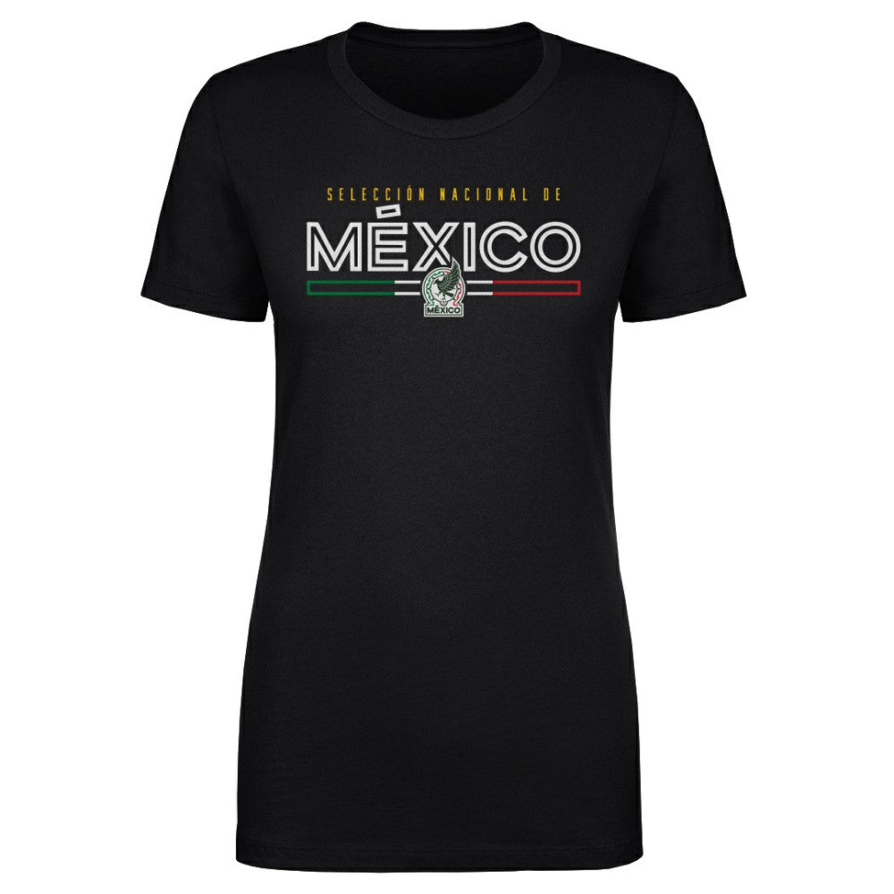 Mexico National Team 500 Level Women's Inline T-Shirt Black - FIFA World CUP