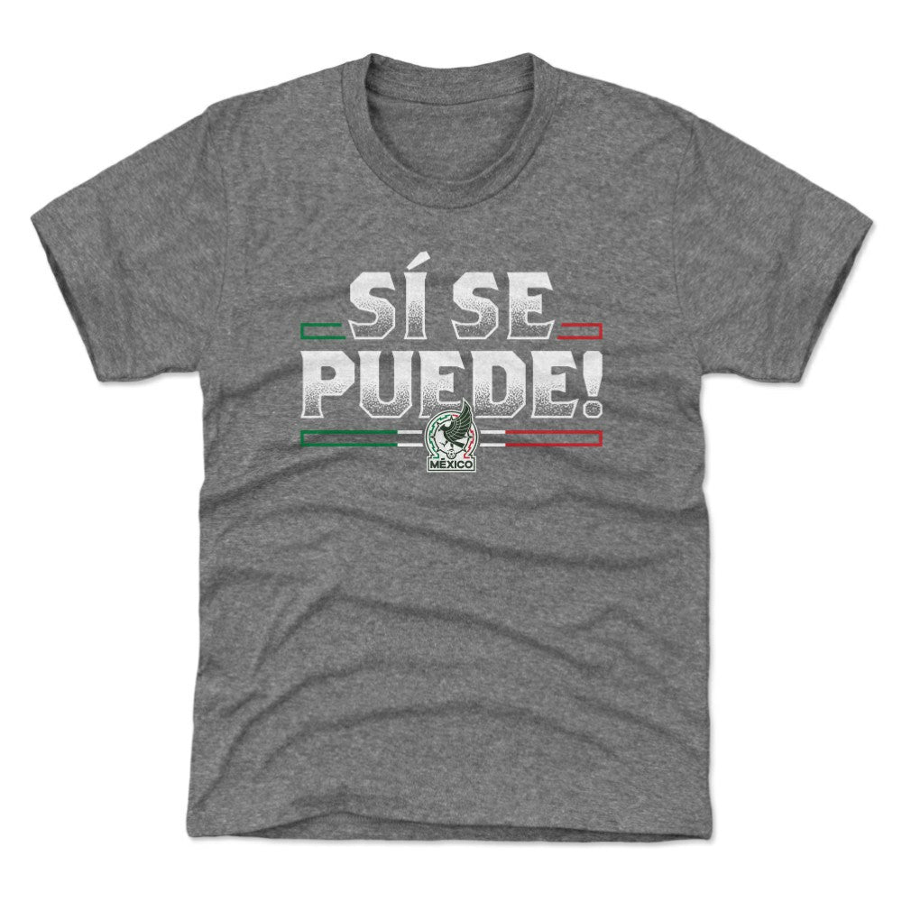 Mexico National Team 500 Level Youth Si Se Puede T-Shirt Gray - FIFA World CUP