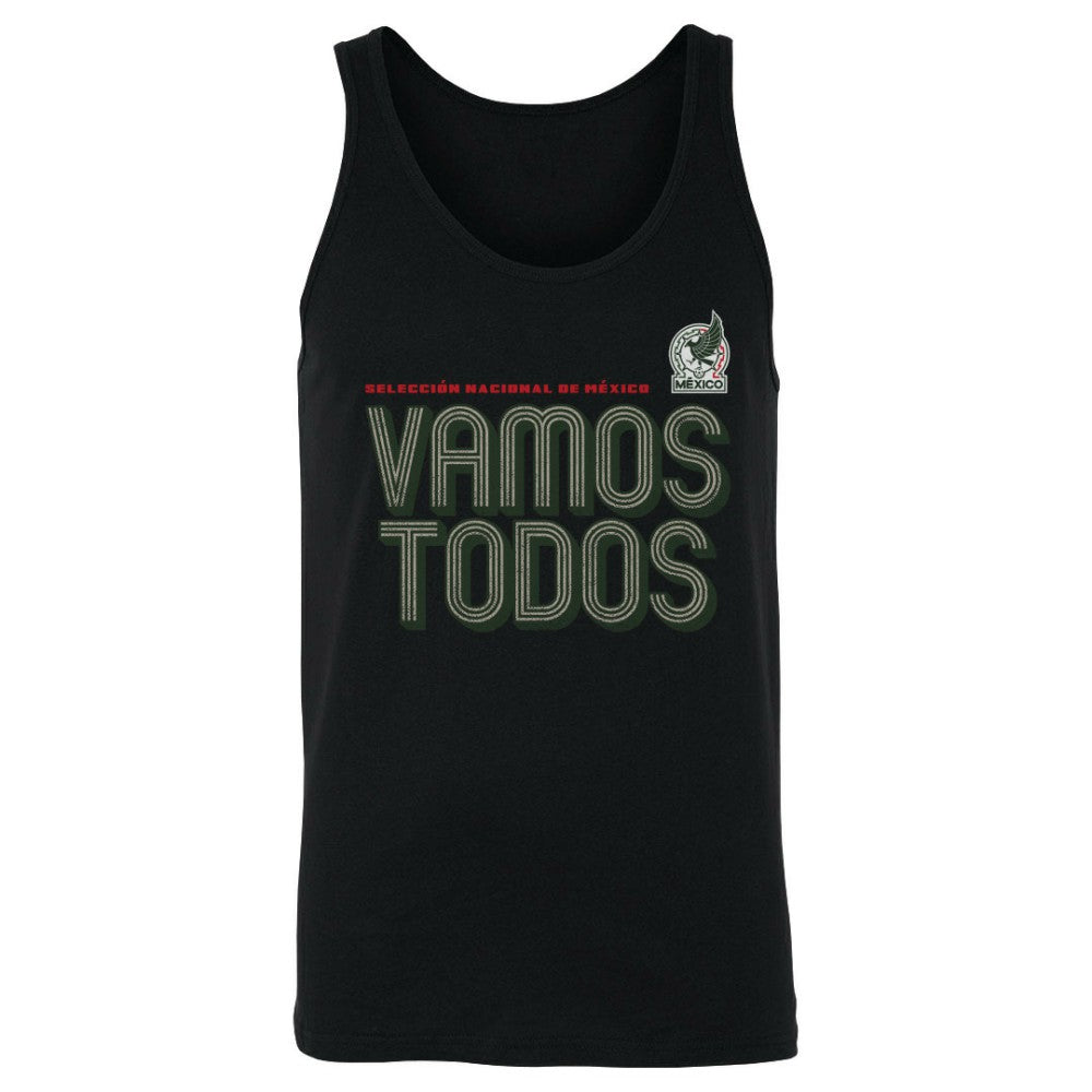 Mexico National Team 500 Level Vamos Todos Inline Bold Tank Top Black - FIFA World CUP