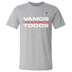 Mexico National Team 500 Level Vamos Todos Cotton T-Shirt Heather Gray - FIFA World CUP