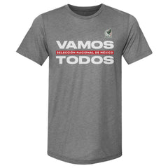 Mexico National Team 500 Level Vamos Todos Premium Tri-Blend T-Shirt Gray - FIFA World CUP