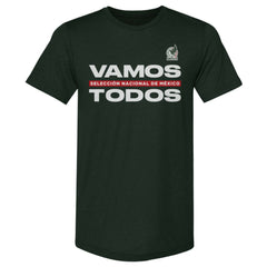 Mexico National Team 500 Level Vamos Todos Premium Tri-Blend T-Shirt Dark Green - FIFA World CUP