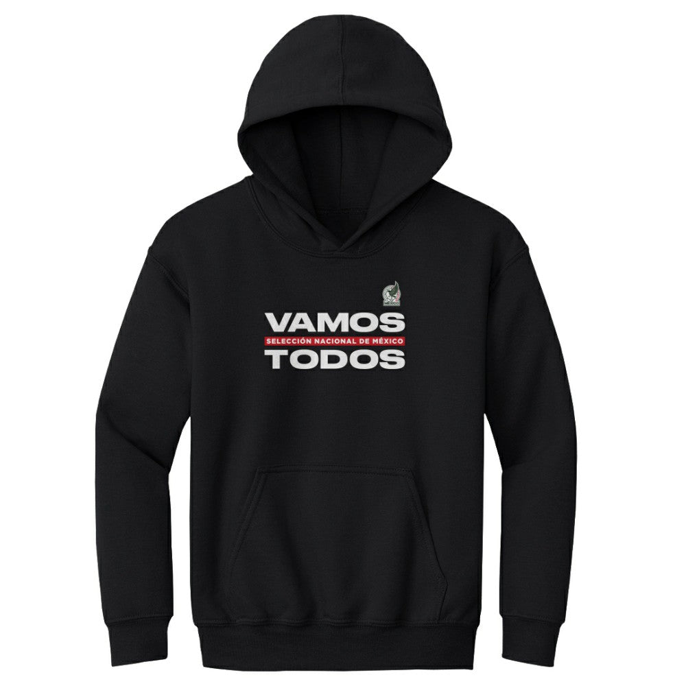 Mexico National Team 500 Level Youth Vamos Todos Pullover Hoodie Black - FIFA World CUP