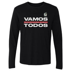 Mexico National Team 500 Level Vamos Todos Long Sleeve T-Shirt Black - FIFA World CUP