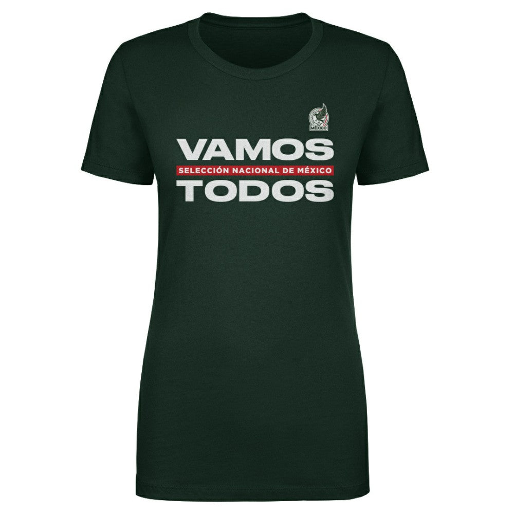 Mexico National Team 500 Level Women's Vamos Todos T-Shirt Dark Green - FIFA World CUP