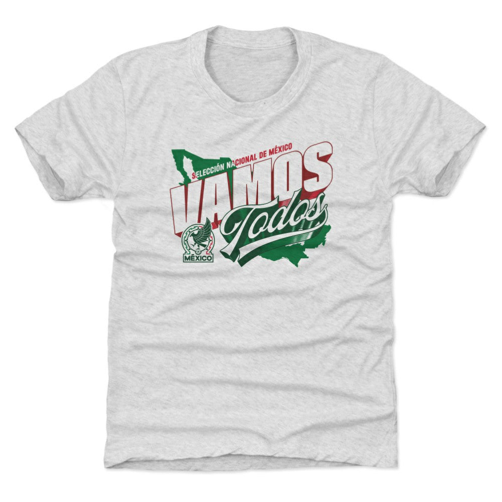 Mexico National Team 500 Level Youth Vamos Todos Country T-Shirt Gray - FIFA World CUP