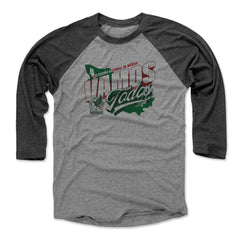 Mexico National Team 500 Level Vamos Todos Country 3/4-Sleeve Tri-Blend Baseball T-Shirt Black/Heather Gray - FIFA World CUP