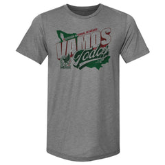 Mexico National Team 500 Level Vamos Todos Country Premium Tri-Blend T-Shirt Gray - FIFA World CUP