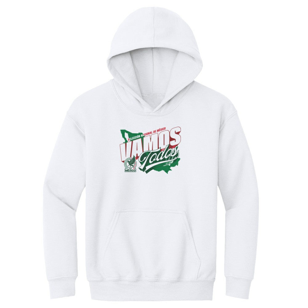 Mexico National Team 500 Level Youth Vamos Todos Country Pullover Hoodie White - FIFA World CUP