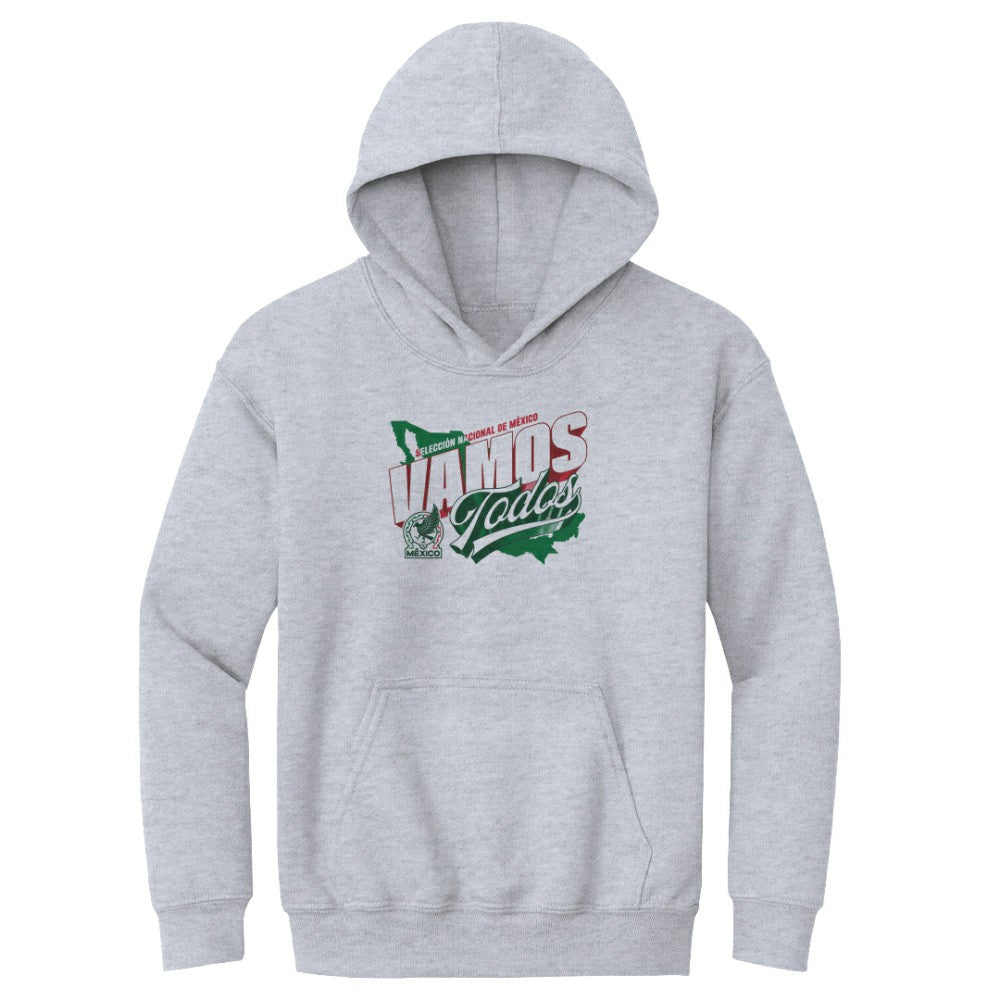 Mexico National Team 500 Level Youth Vamos Todos Country Pullover Hoodie Gray - FIFA World CUP