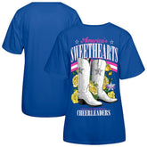 Dallas Cowboys Cheerleaders Women's Sweetheart Boots T-Shirt Royal | NFL