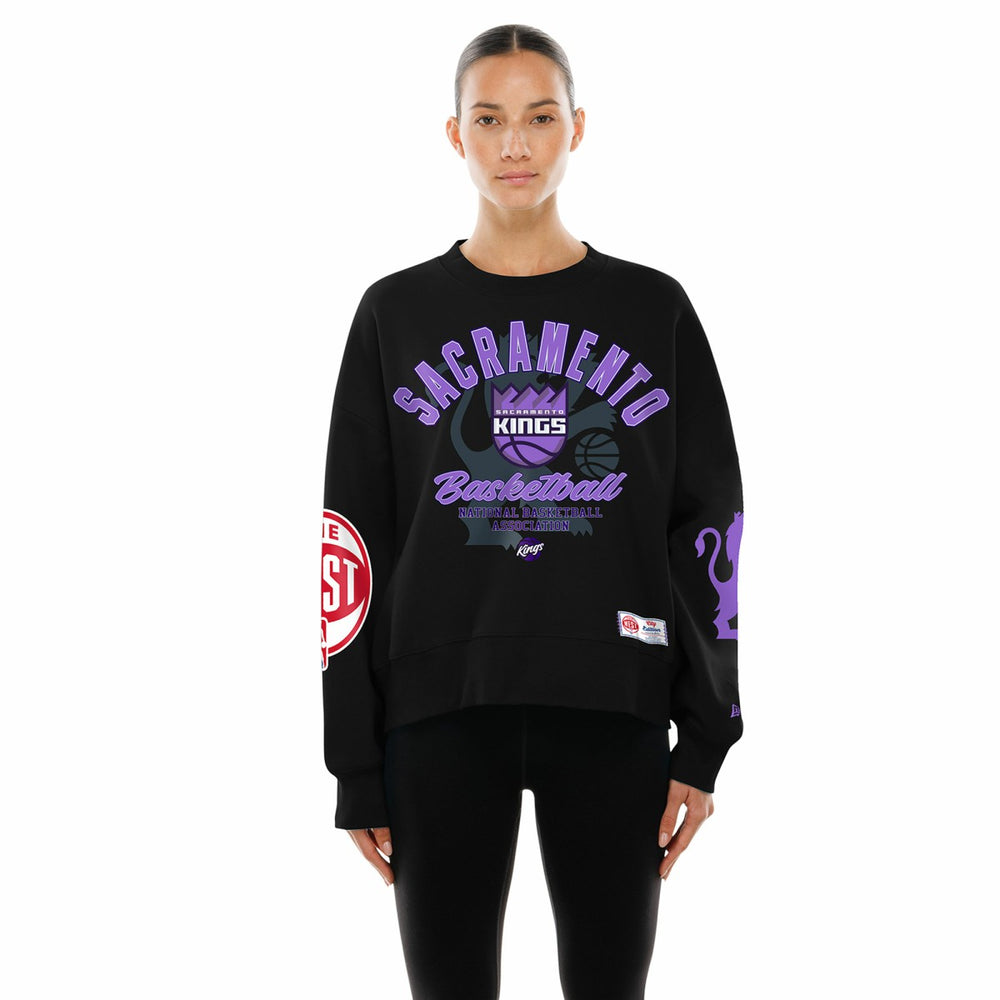 Sacramento Kings Women's 2025/26 City Edition Sweatshirt Black - NBA