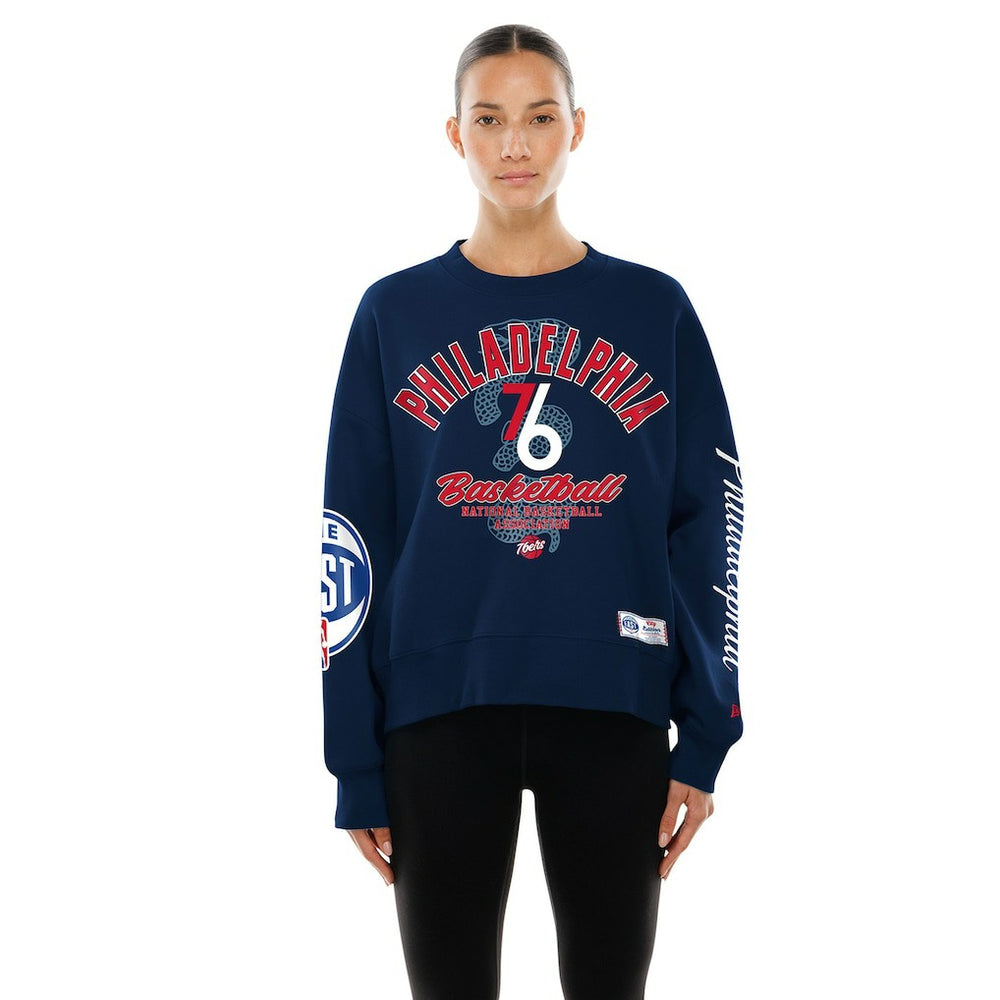 Philadelphia 76ers Women's 2025/26 City Edition Sweatshirt Navy - NBA