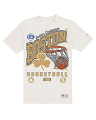 Boston Celtics Oversized City Edition Remix Vintage T-Shirt Cream - NBA