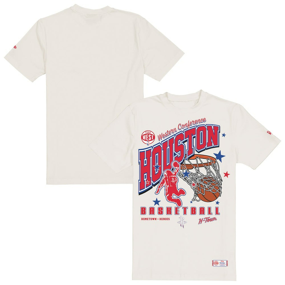 Houston Rockets Oversized City Edition Remix Vintage T-Shirt Cream - NBA