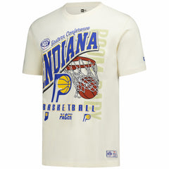 Indiana Pacers Oversized City Edition Remix Vintage T-Shirt Cream - NBA
