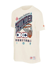 Oklahoma City Thunder Oversized City Edition Remix Vintage T-Shirt Cream - NBA