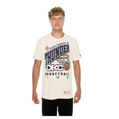 Oklahoma City Thunder Oversized City Edition Remix Vintage T-Shirt Cream - NBA