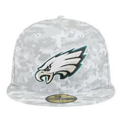 Philadelphia Eagles New Era 2025 Salute to Service Fan Pack 59FIFTY Fitted Hat White | NFL