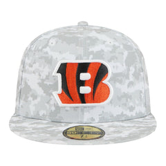 Cincinnati Bengals New Era 2025 Salute to Service Fan Pack 59FIFTY Fitted Hat White | NFL