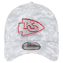 Kansas City Chiefs New Era 2025 Salute to Service Digital Camo Fan Pack 39THIRTY Flex Hat White | NFL