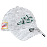 New York Jets New Era 2025 Salute to Service Digital Camo Fan Pack 39THIRTY Flex Hat White | NFL
