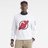 New Jersey Devils Todd Snyder Heavyweight Long Sleeve Jersey Style T-Shirt - White - NHL