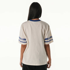 Buffalo Bills The Wild Collective Women's Vintage Drop Shoulder Oversized Boyfriend T-Shirt Cream | NFL