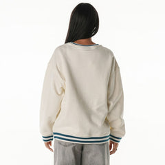 Philadelphia Eagles The Wild Collective Women's Oversized Vintage French Terry Sweatshirt Cream | NFL